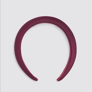 ZARA Plum Padded Satin Headbands
